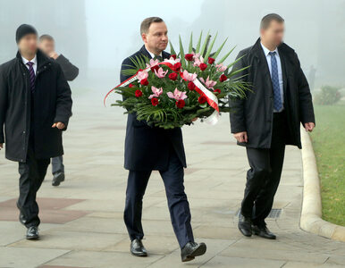 Miniatura: Prezydent złożył kwiaty na grobie Marii i...