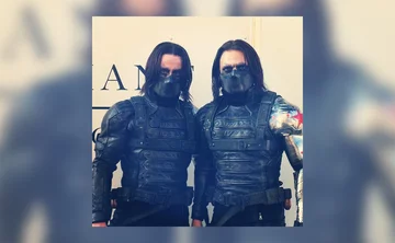 Sebastian Stan (Winter Soldier) i jego dubler James Young 