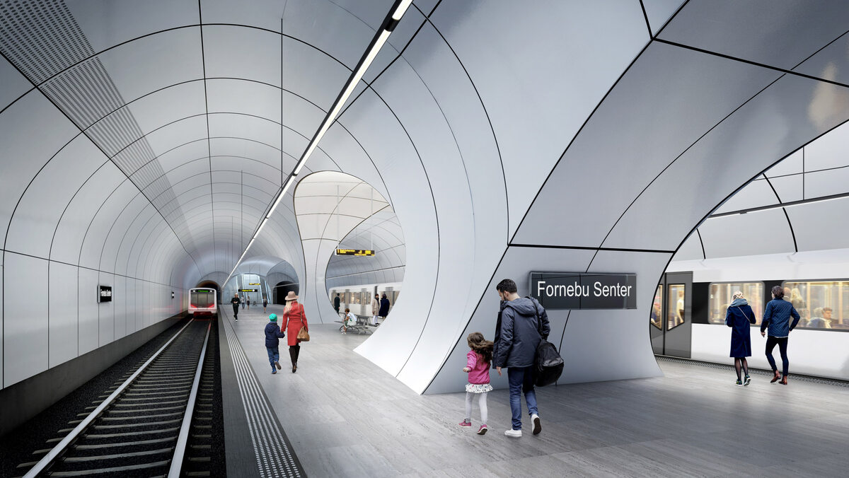 Nowe stacje metra w Oslo Nowe stacje metra w Oslo autorstwa ZHA i A-Lab