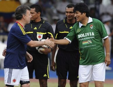 Miniatura: Futbolowa dyplomacja - prezydenci Kolumbii...