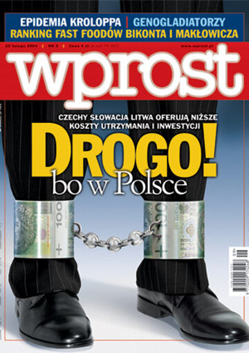 Okładka tygodnika Wprost nr 9/2004 (1109)
