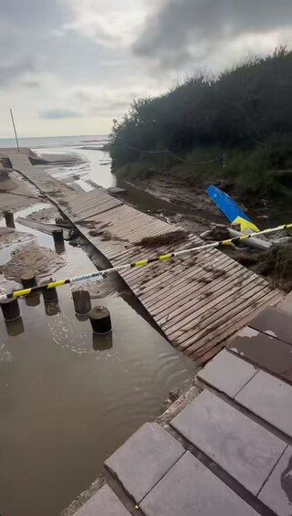 Marina Łuczenko-Szczęsna pokazuje skutki powodzi w Castelldefels