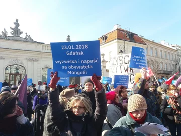 Marsz antyfaszystów w Warszawie. 17 marca 2018 r. 