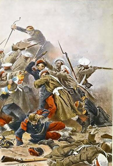 Francusko rosyjskie starcie podczas wojny krymskiej (fot. domena publiczna)