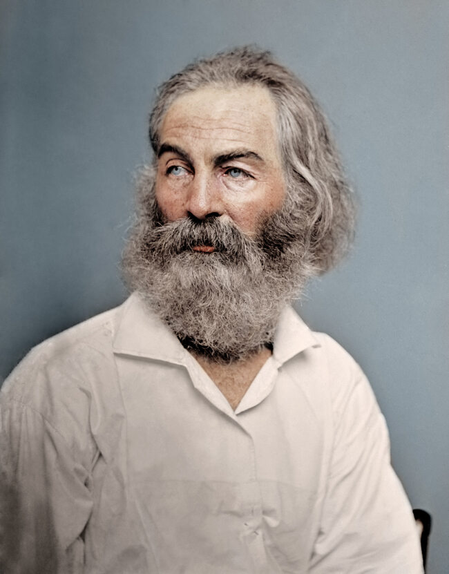 Amerykański poeta Walt Whitman, 1868