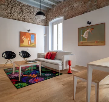 Loft we włoskim palazzo, projekt Alessandro Preda Linka, palazzo, loft