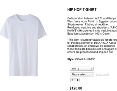 Miniatura: Raper zaprojektował koszulkę. Jest biała...