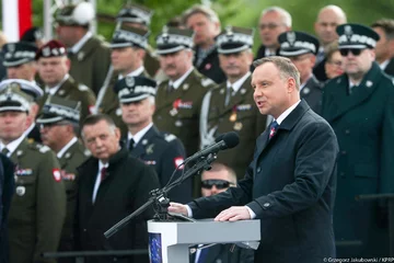 Prezydent przemawiał podczas defilady "Silni w sojuszach" 