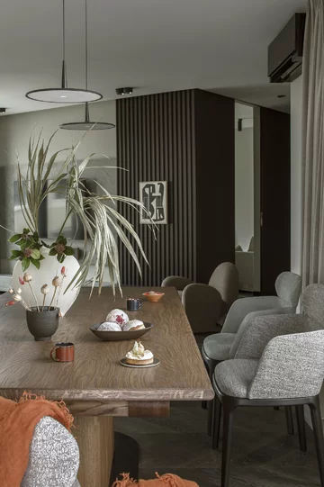 Ciepłe wnętrze zaprojektowane przez Poco Design 