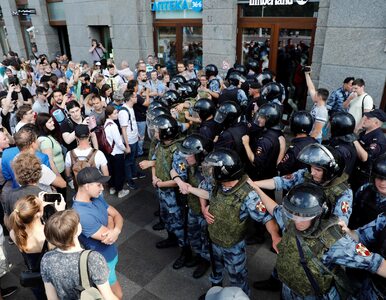 Miniatura: Rosja. Policja zatrzymała setki osób...