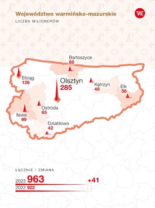 Mapa milionerów – warmińsko-mazurskie