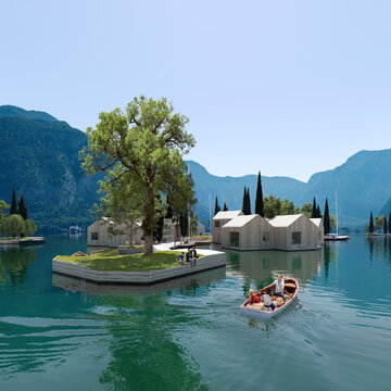 Land on water, projekt: Maritime Artchitecture Studio MAST /  Hubert Rhomberg & venture studio FRAGILE