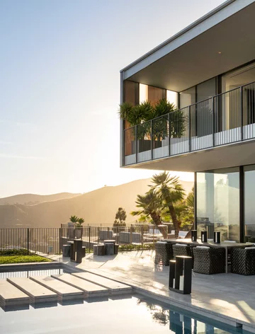The Orum House w Bel Air, najdroższej dzielnicy Los Angeles Beyone, Hollywood, Bel Air