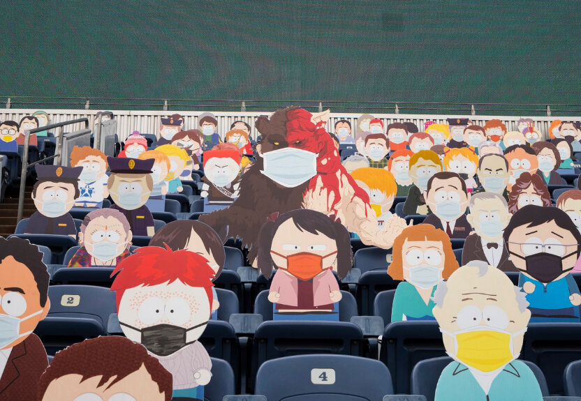 Postaci z serialu „South Park” na stadionie drużyny Denver Broncos 