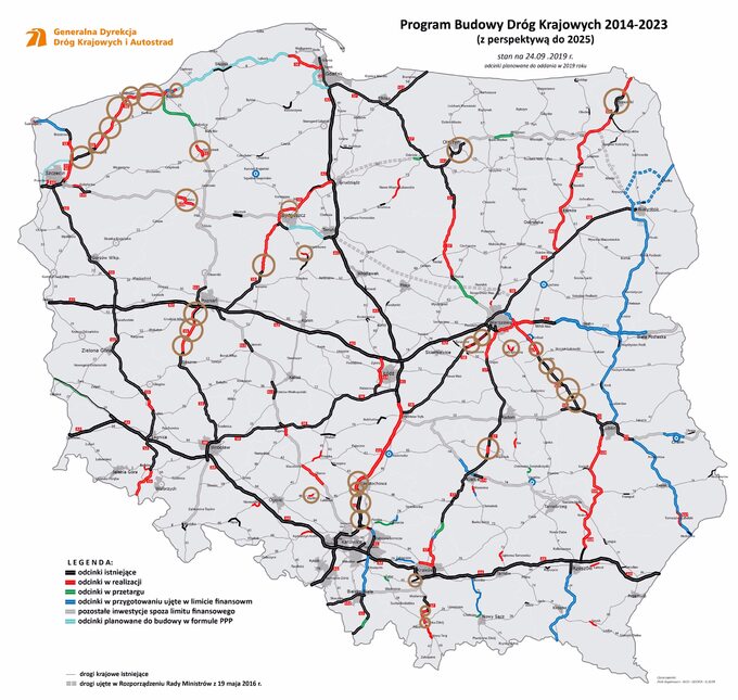 Polskie drogi w 2019 roku