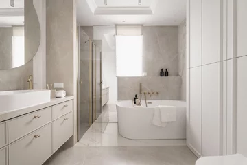 Eleganckie wnętrze zatopione w beżach, projekt: Architektownia 