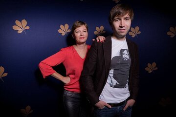 Kiryl Nienaszew i&nbsp;Maria Muskiewicz podczas 32. Warszawskiego Festiwalu Filmowego