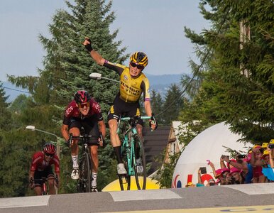 Miniatura: Tour de Pologne. Rafał Majka wysoko, jest...