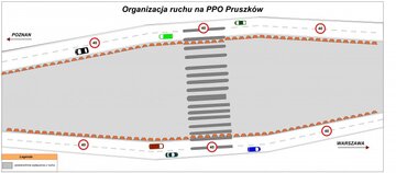 Tak wyglądała organizacja ruchu na&nbsp;PPO Pruszk&oacute;w