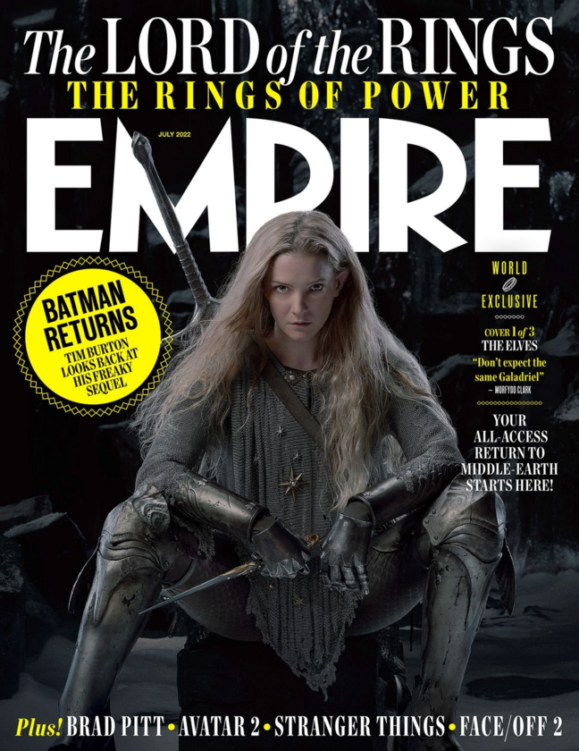 Okładki magazynu „Empire” promujące serial „Władca pierścieni: Pierścienie władzy” 