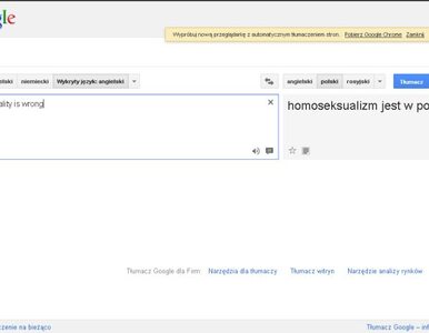Miniatura: Google lubi homoseksualistów, ale... tylko...