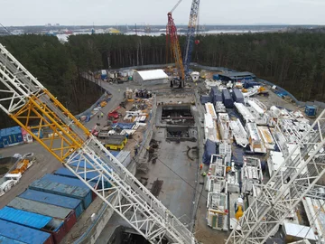 Świnoujście. Prace na budowie tunelu pod Świną 