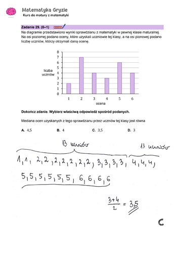 Matura 2024. Matematyka &mdash; poziom podstawowy, Formuła 2023 &mdash; arkusze z&nbsp;odpowiedziami &ndash; zadanie 29