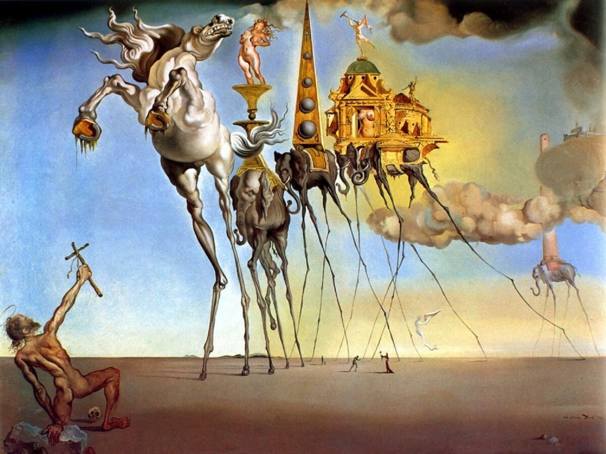 Salvador Dali "The Temptation of St. Anthony" 1946 r. 