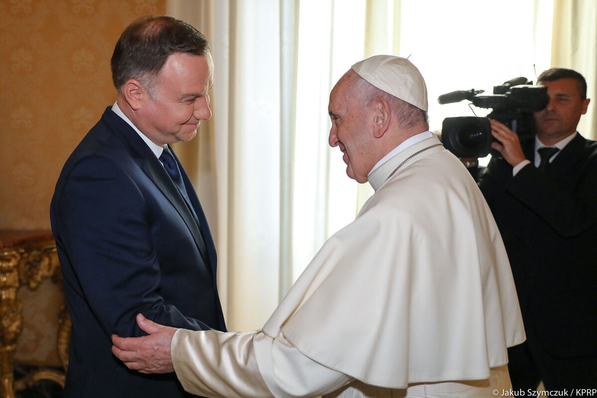 Prezydent Andrzej Duda na audiencji u papieża Franciszka 