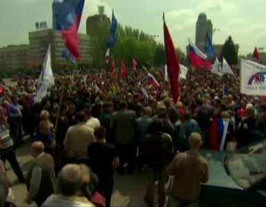 Miniatura: Separatyści w Doniecku świętowali 1 maja