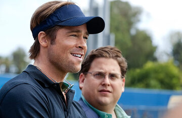 Kadr z&nbsp;filmu &bdquo;Moneyball&rdquo; (2011)
