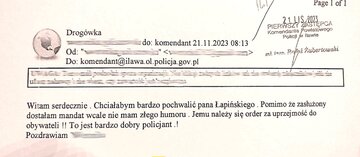 Podziękowanie za... mandat
