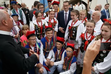 Premier Mateusz Morawiecki na Jasnej Górze podczas Pielgrzymki Rodzin Radia Maryja 