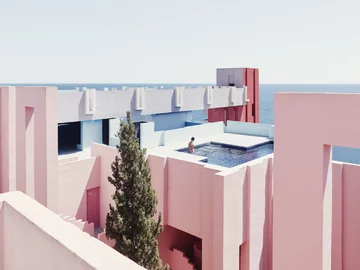 La Muralla Roja, osiedle projektu Ricardo Bofill Taller de Arquitectura Ricardo Bofill, La Muralla Roja