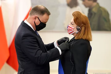 Georgette Mosbacher w Pałacu Prezydenckim 