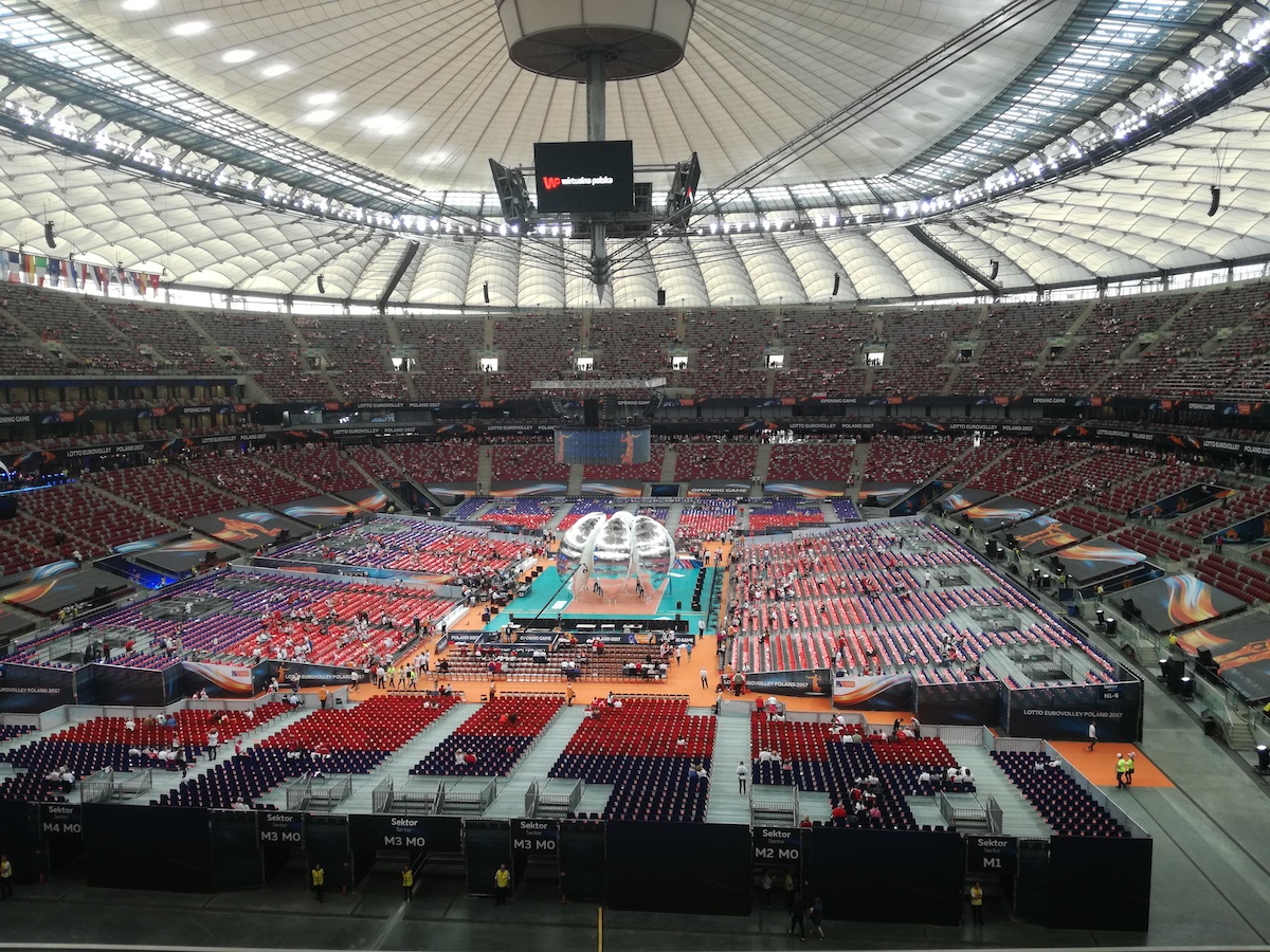 Stadion Narodowy przed meczem Polska - Serbia 