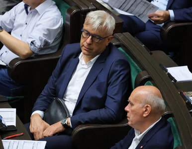 Miniatura: Demonstracja Giertycha wobec Nawrockiego....