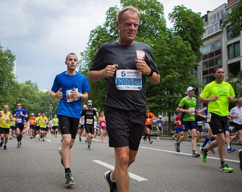 Miniatura: Tusk wziął udział w biegu na 20 km. „Było...