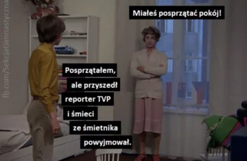 Na potrzeby fake newsa pracownik TVP wyciągał śmieci z kosza. Internauci tworzą MEMY 