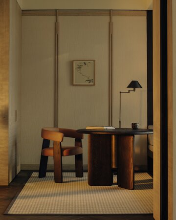 Wnętrze, które prowadzi do rozluźnienia ciała i umysłu, projekt 932 Design Group 