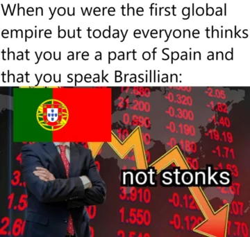 Przykład mema potocznie określanego jako „Stonks” 