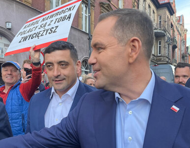 Miniatura: Lider nacjonalistycznej partii na wiecu...