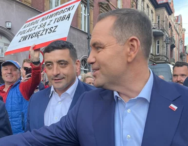 Miniatura: Lider nacjonalistycznej partii na wiecu...