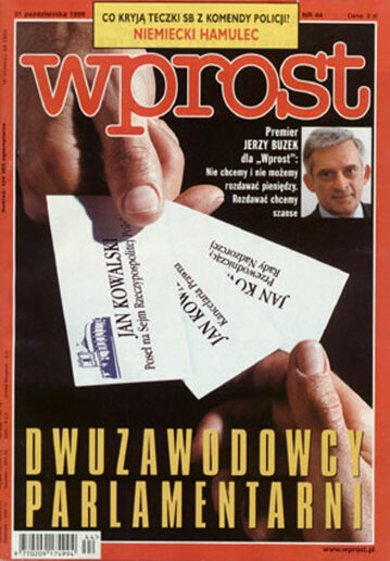 Okładka tygodnika Wprost nr 44/1999 (883)