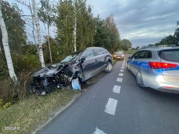 Kierowca jechał autem rozbitym w&nbsp;wypadku