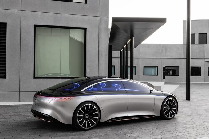 MercedesBenz Vision EQS jako studyjne auto przyszłości