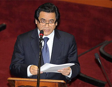 Miniatura: Ustąpił premier Peru Jose Chang