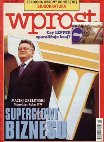 Okładka tygodnika Wprost nr 5/1999 (844)