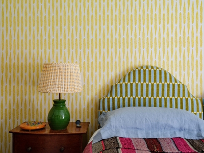 Miniatura: Żółta sypialnia