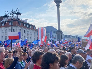 Wiec Donalda Tuska w Warszawie 